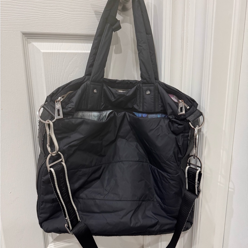 Lululemon Athletica Black Tote with Silver Details